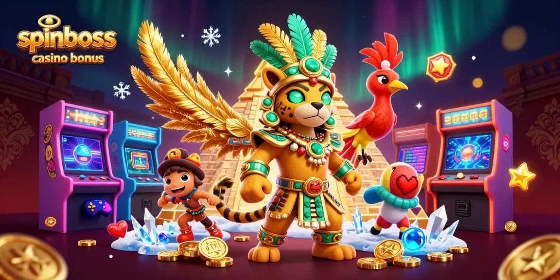 Profitez du spinboss casino bonus avec une illustration captivante de l'univers ludique.