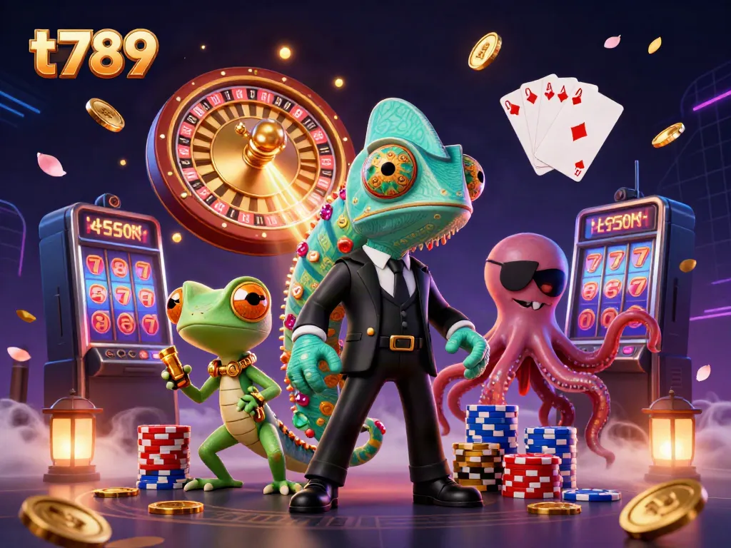 Experience thrilling gaming with the vibrant t789 casino scene featuring dynamic characters and exciting elements.